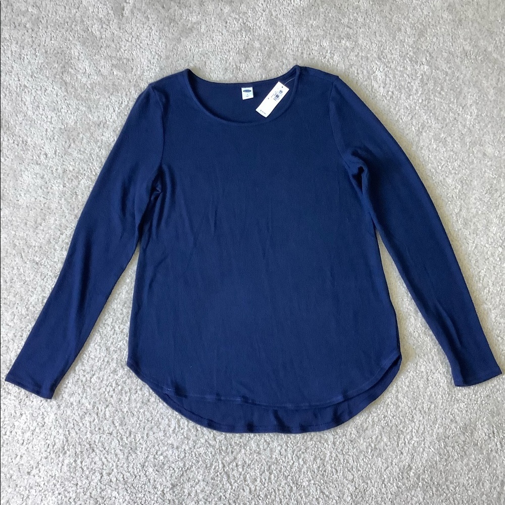 Old Navy Ultra Cozy & Soft Navy Long Sleeve Shirt Size S